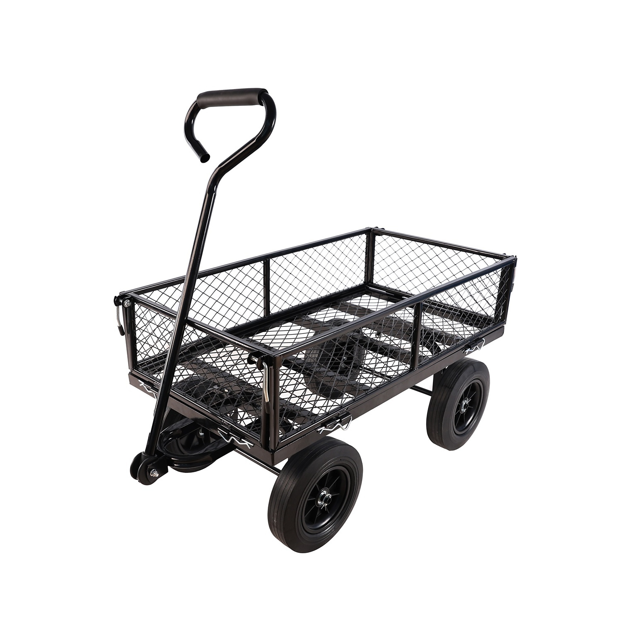 BlackTeck Multi-Functional Tool Cart — Green, Solid Wheels, Model# N2-162450